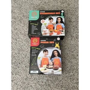 MasterChef Junior Cooking Essential Set And Pizza Set for Ages 6+ Lot Of 2